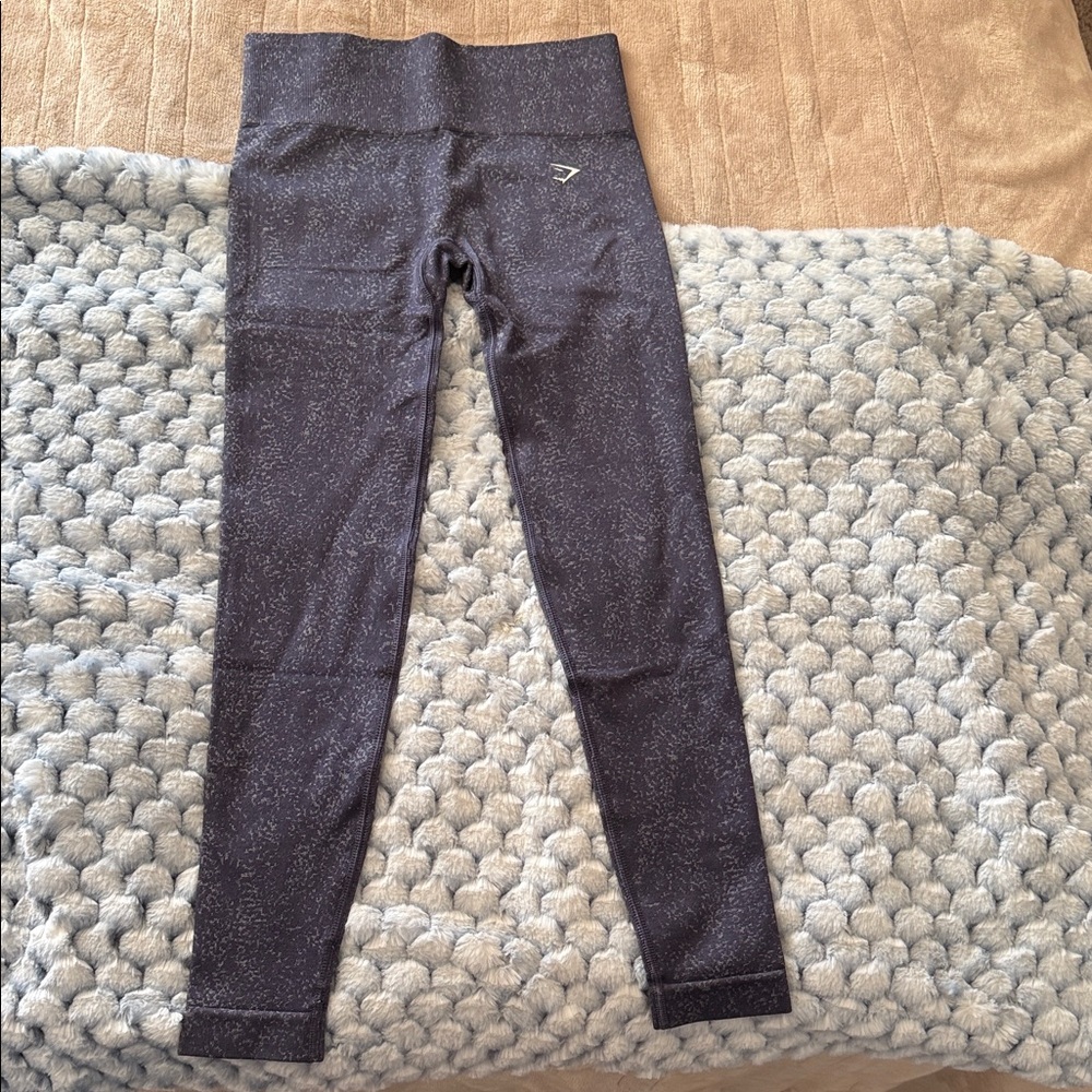 Navy Blue Speckled Leggings